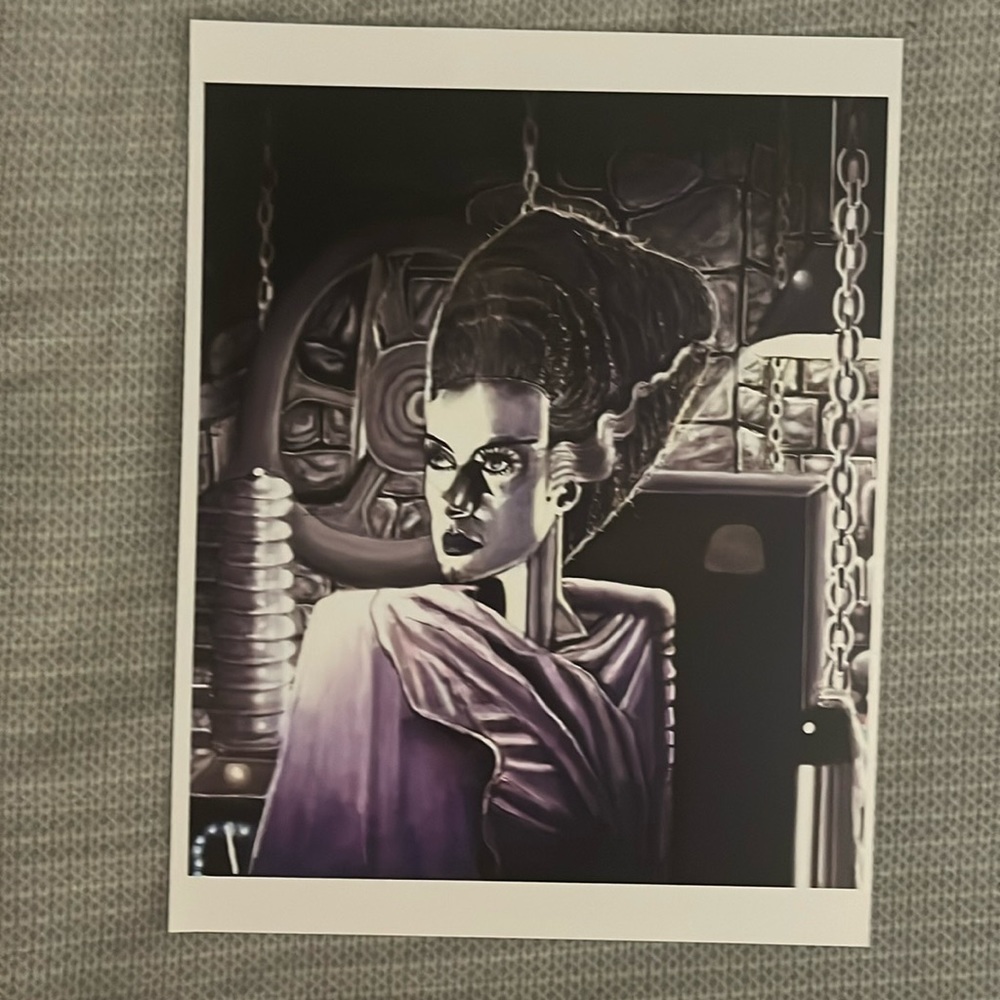 Bride of Frankenstein art print 8 1/2 x 11